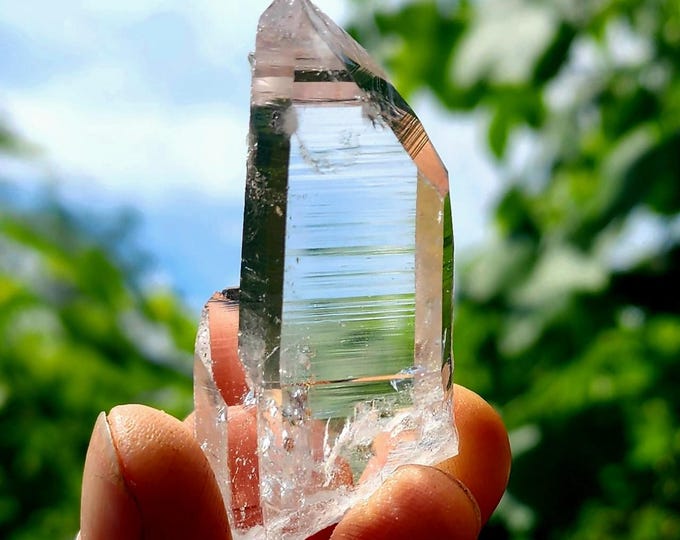 Penas Blancas Lemurian Crystal-Super Clear