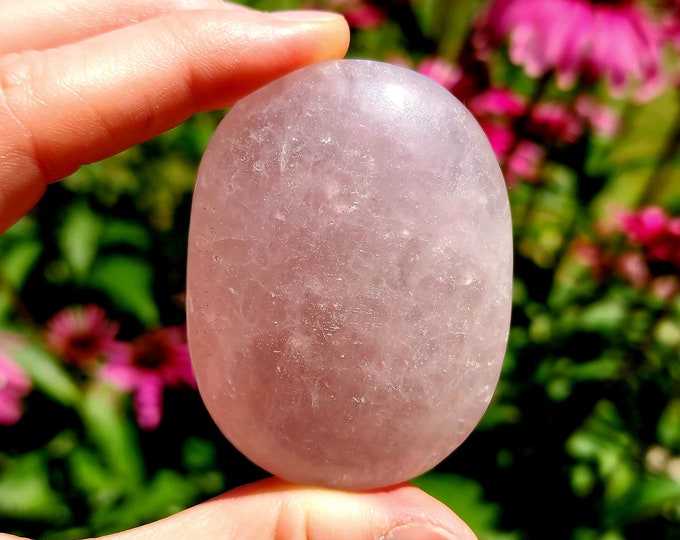 Rose Quartz Palm Stone