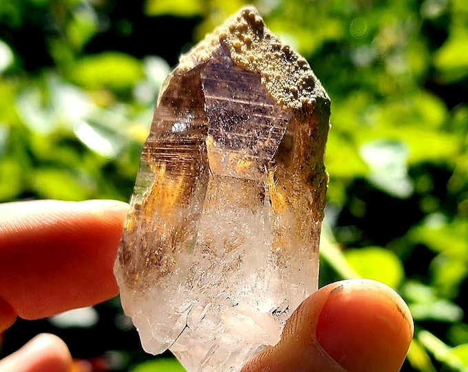 Colombian Lemurian with Calcite