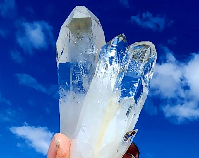 Penas Blancas Lemurian Mini Cluster Crystal-Uncut-Unpolished
