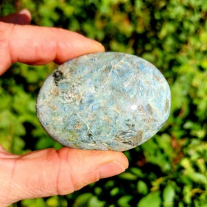 Multicolored Kyanite Palm Stone