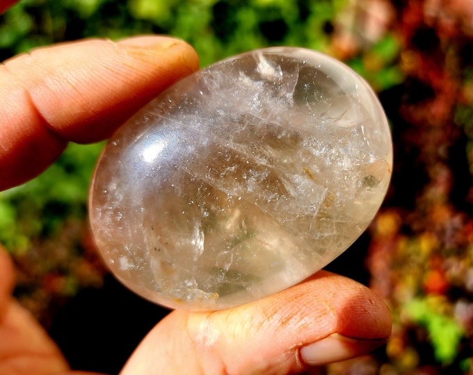 Smoky Quartz Palm Stone