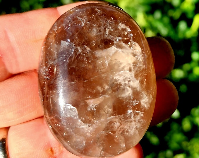 Smoky Quartz Palm Stone
