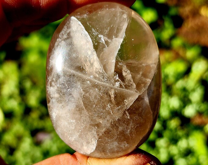 Smoky Quartz Palm Stone
