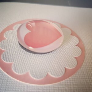 Carte anniversaire cadeau magnet détachable coeur afbeelding 2
