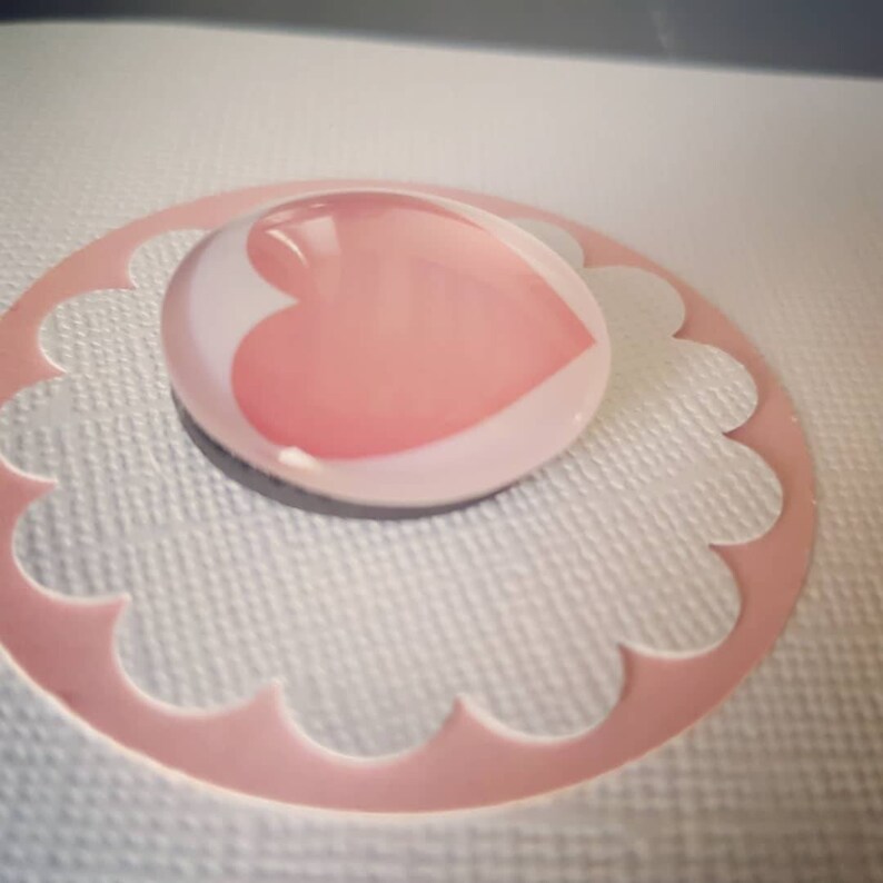 Carte anniversaire cadeau magnet détachable coeur afbeelding 2