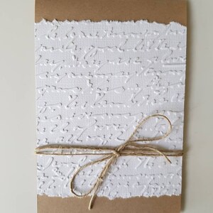 Carte kraft fait main sans message avec embossage écriture Bild 2