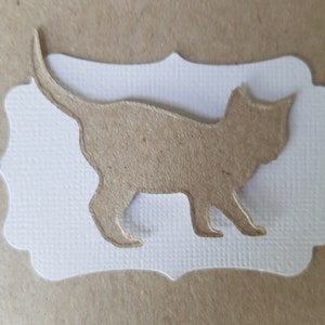 Carte anniversaire chat fait main kraft Bild 4