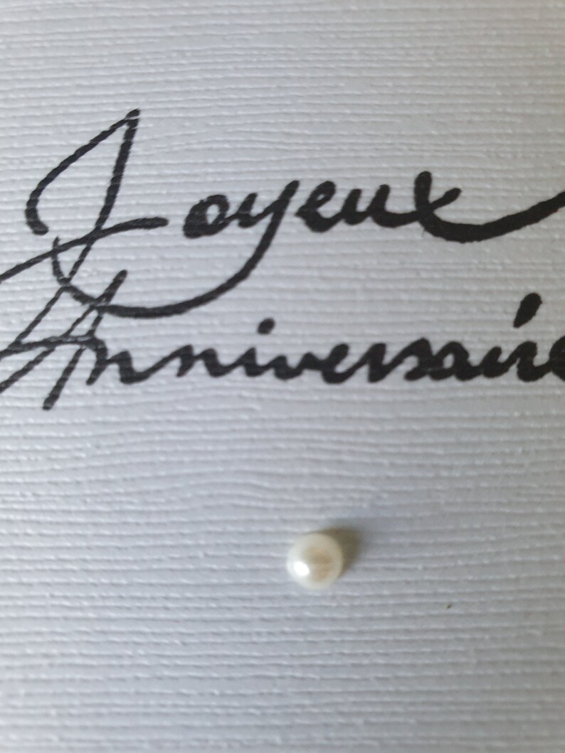 Carte anniversaire kraft fleur bois image 5