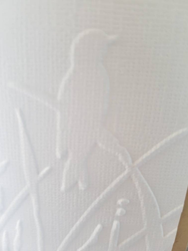 carte kraft anniversaire , remerciement, amitié avec ficelle, embossage oiseau afbeelding 2
