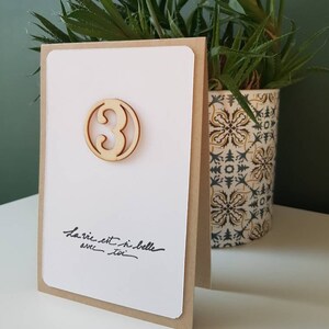 Carte anniversaire de mariage 1 an, 2 ans , .... afbeelding 2