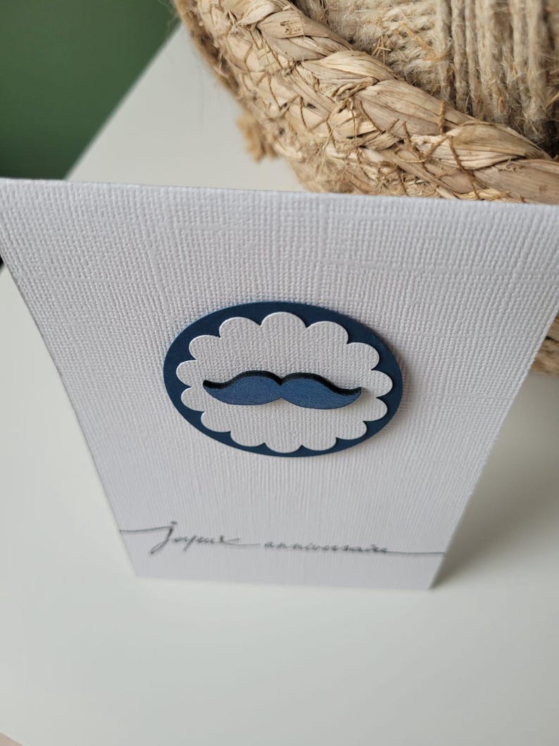Carte anniversaire moustache homme 画像 5