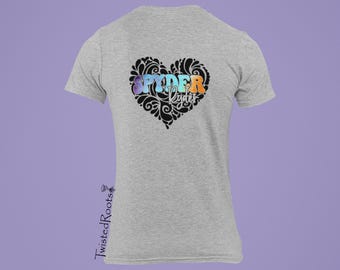 Spyder Ryder Heart Shirt, Long, Short and Sleeveless Tees, 3 wheel Motorcycle, Trike