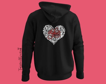 Reflective Ryker Ryder Heart, Ryker, Unisex Hoodie, Ryker Sweatshirt, 3 wheel Motorcycle, Trike