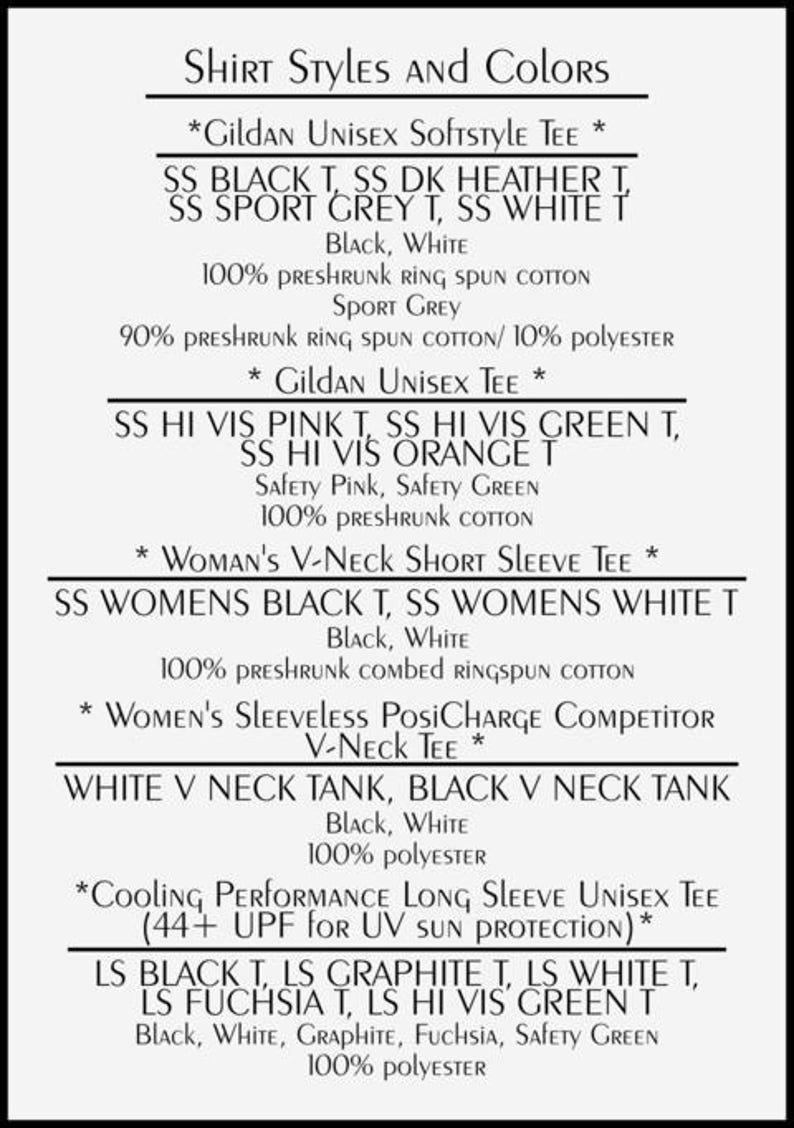 Shirt Styles and Colors