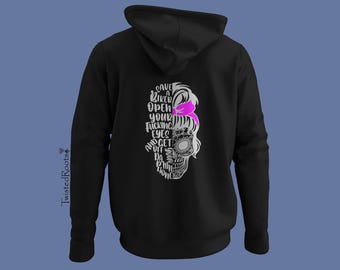 Reflective Biker Hoodie: If You Can Read This, Please Back the