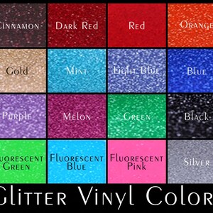 Glitter VINYL Colors