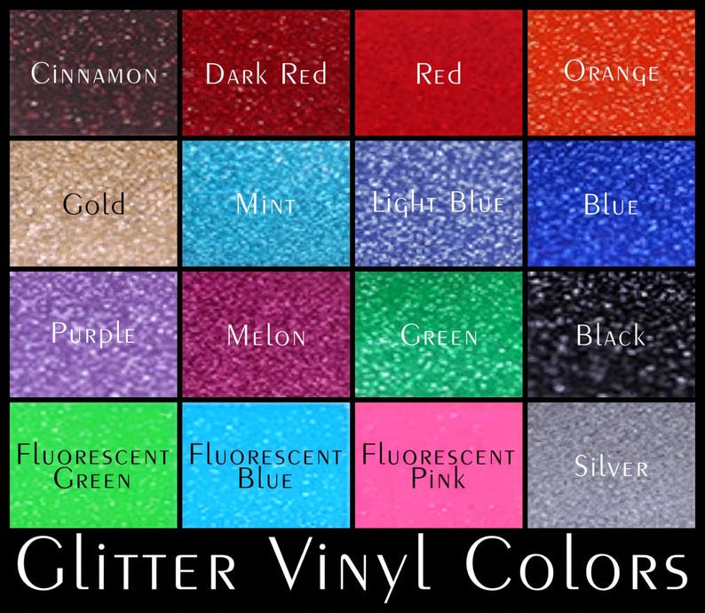 Glitter VINYL Colors