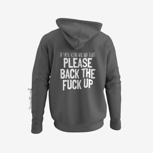 If You Can Read This, Please Back the Fuck Up Hoodie, Unisex Hooded Sweatshirt, Motorcycle Hoodie, Biker Hoodie imagem 4