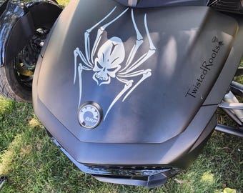 Spider Skull Frunk Decal, Spyder F3, F3S, F3T, RT