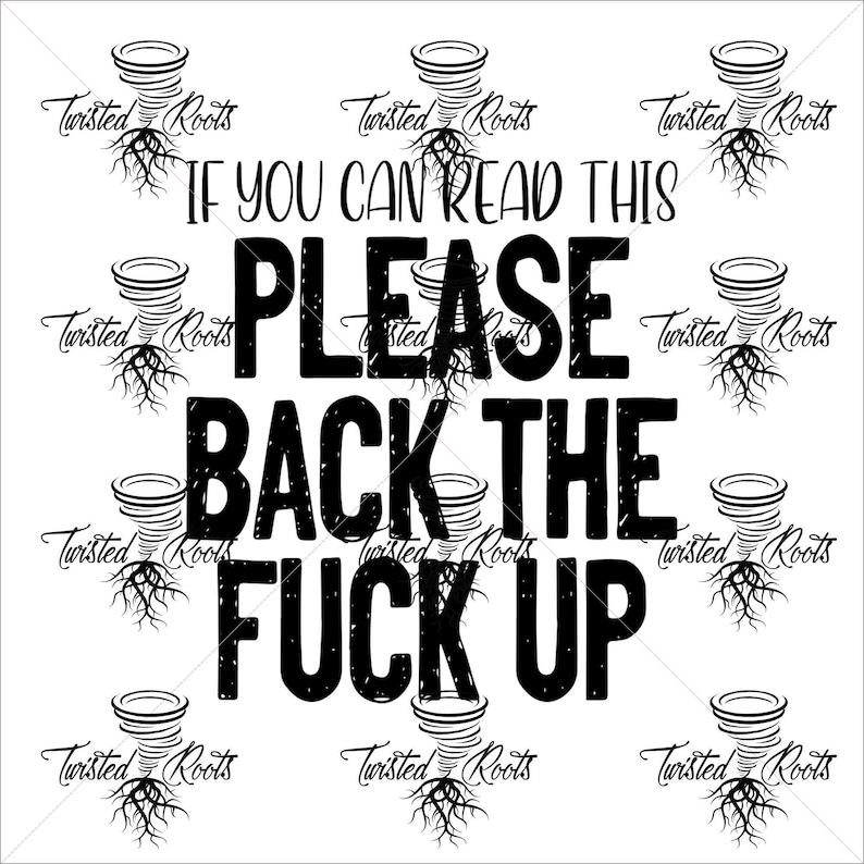 a repeated pattern of the text " twisted roots" in various sizes and orientations, along with stylized images of twisted roots. The text is in a bold, black font and is placed in the center of the image.