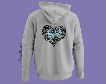 Spyder Ryder Heart, Spyder, Unisex Hooded Sweatshirt, Gift for Husband, Gift for Wife, 3 Wheel Motorcycle, Trike