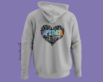 Spyder Ryder Heart, Spyder, Unisex Hooded Sweatshirt, Gift for Husband, Gift for Wife, 3 Wheel Motorcycle, Trike