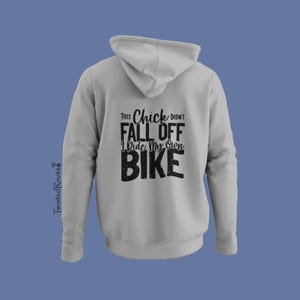 This Chick Didn&#39;t Fall Off Hoodie, Unisex Hooded Sweatshirt, Motorcycle Hoodie, Biker Hoodie