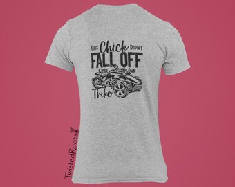 F3, F3S, This Chick Didn't Fall Off, Long, Short and Sleeveless Tees, 3 wheel Motorcycle, Trike, Spyder F3S Shirt, Spyder F3 Shirt