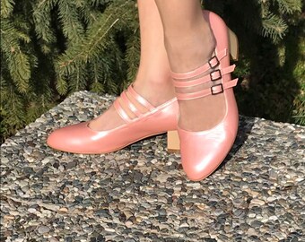 rose colored booties