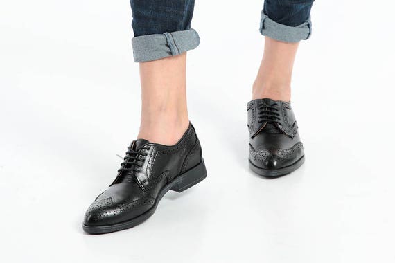 black oxford women's shoes