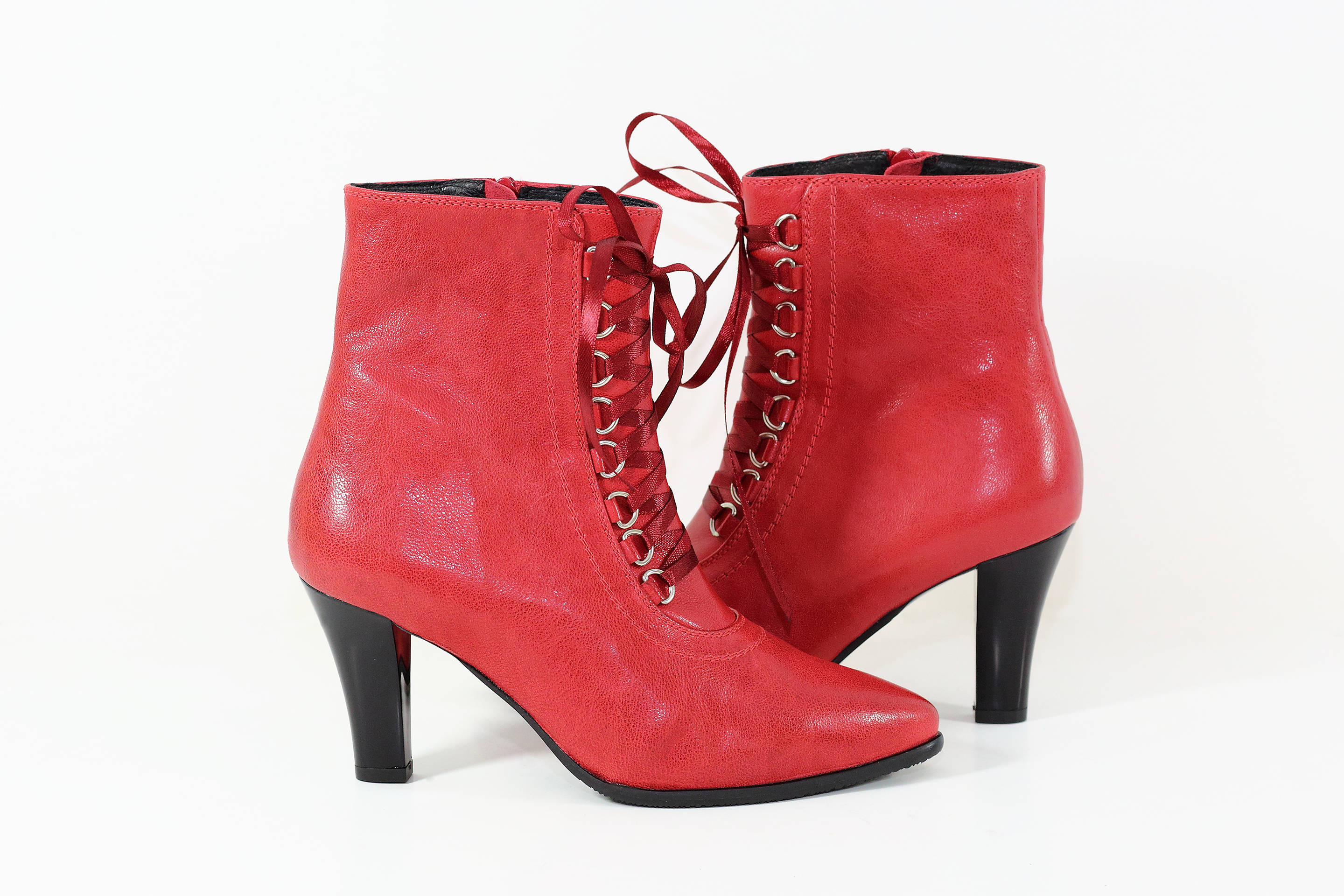 ladies red boots uk