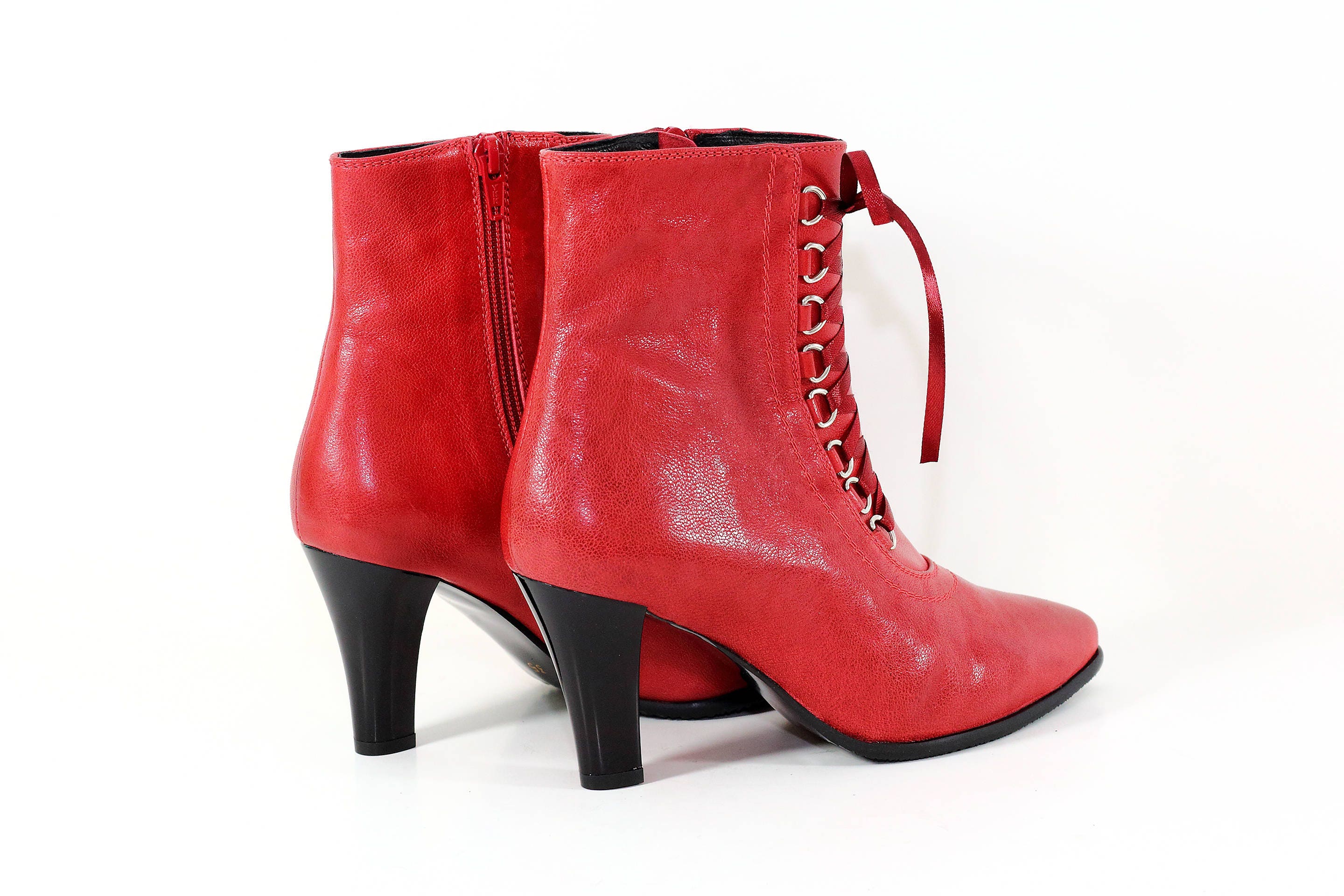 womens red boots uk