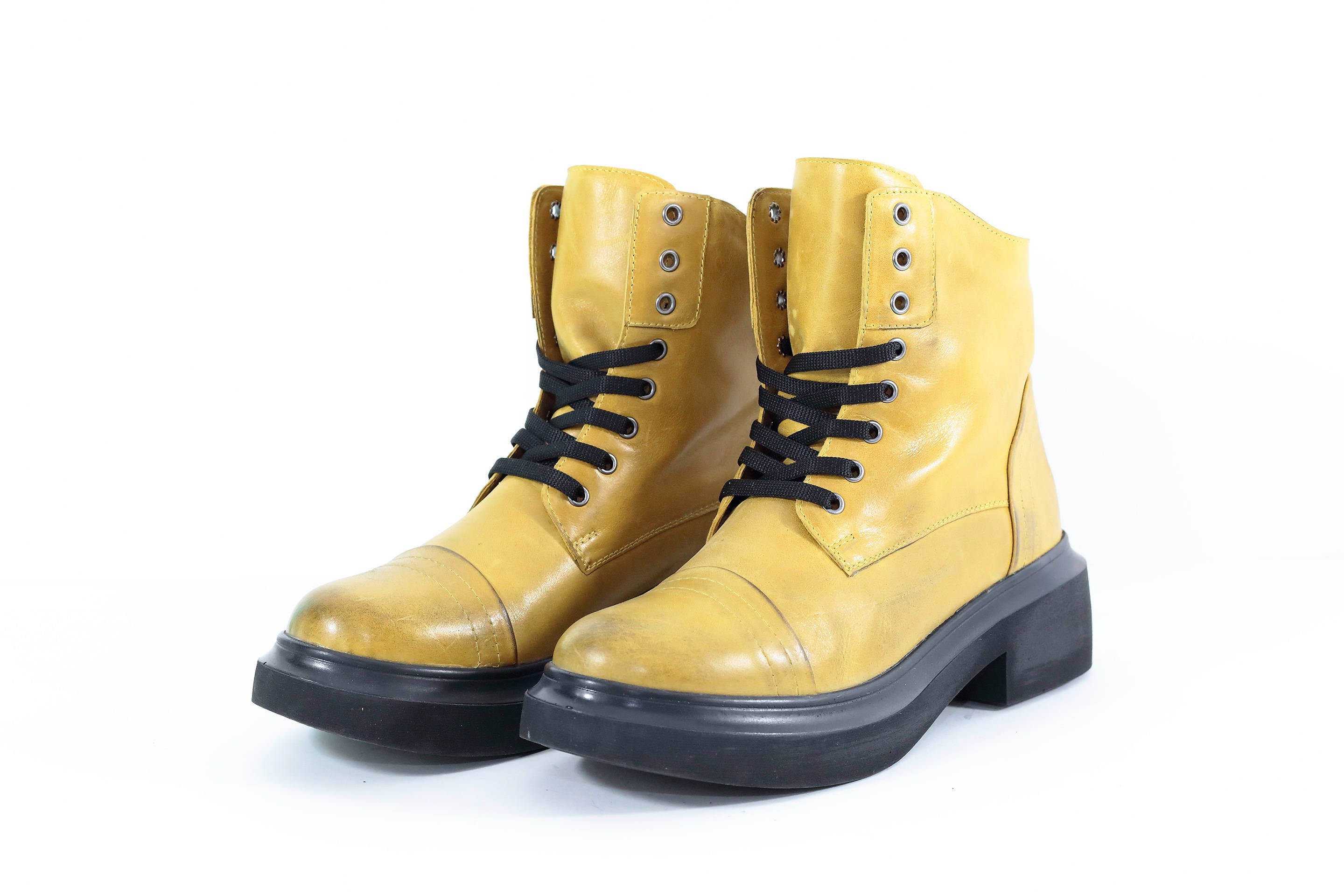 cheap yellow boots