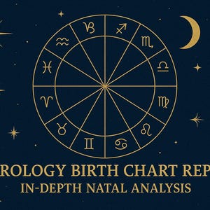 Informe astrológico de la carta natal / Análisis natal detallado / Descarga digital