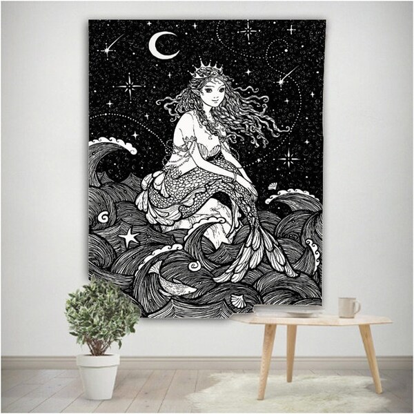 Mermaid Tapestry Etsy