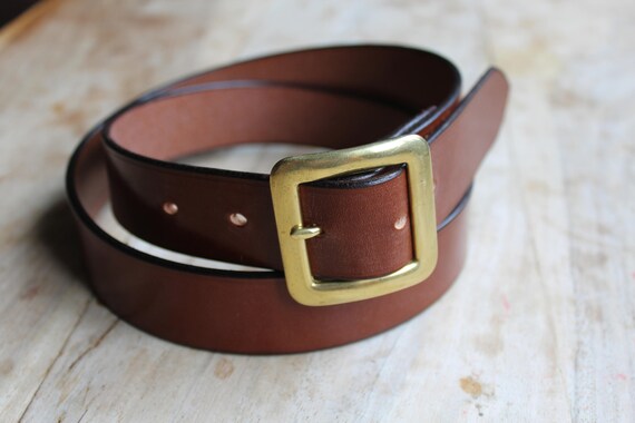 English bridle top leather belts