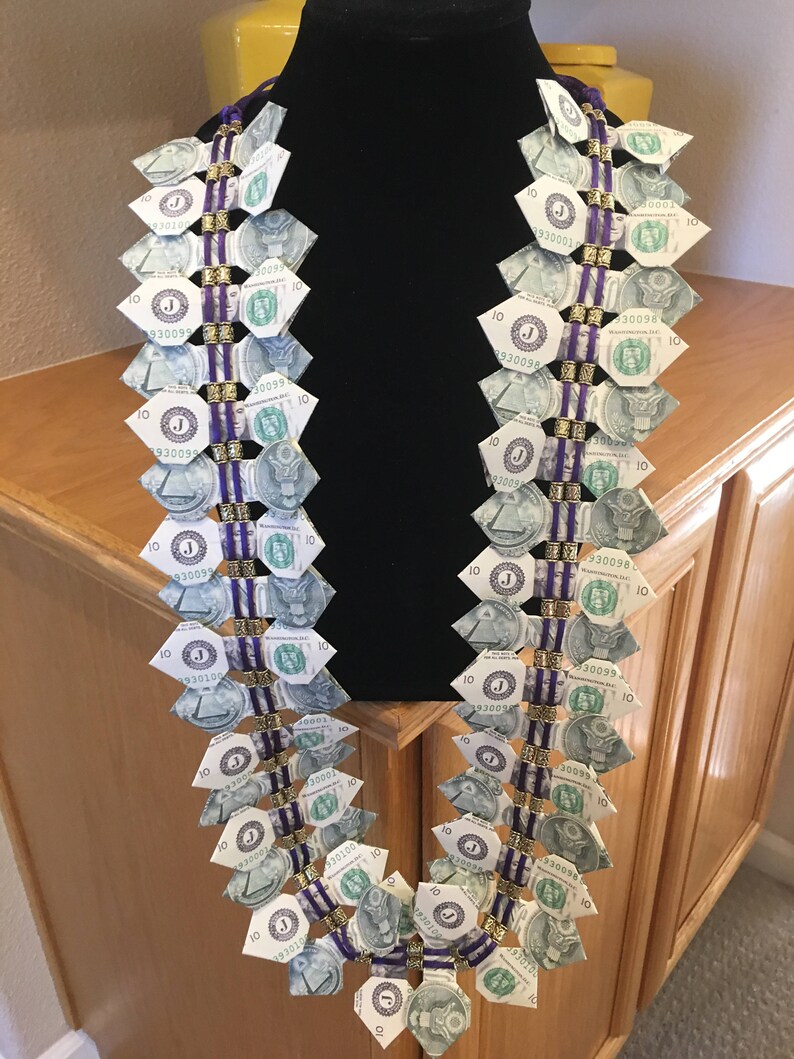 Bow Tie Money Lei Etsy