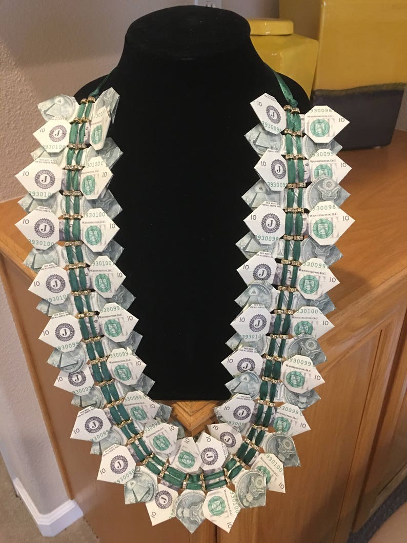Bow Tie Money Lei Etsy