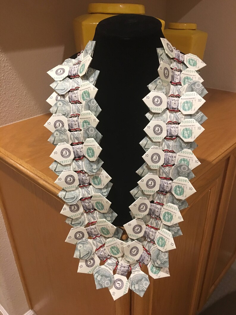 Bow Tie Money Lei Etsy