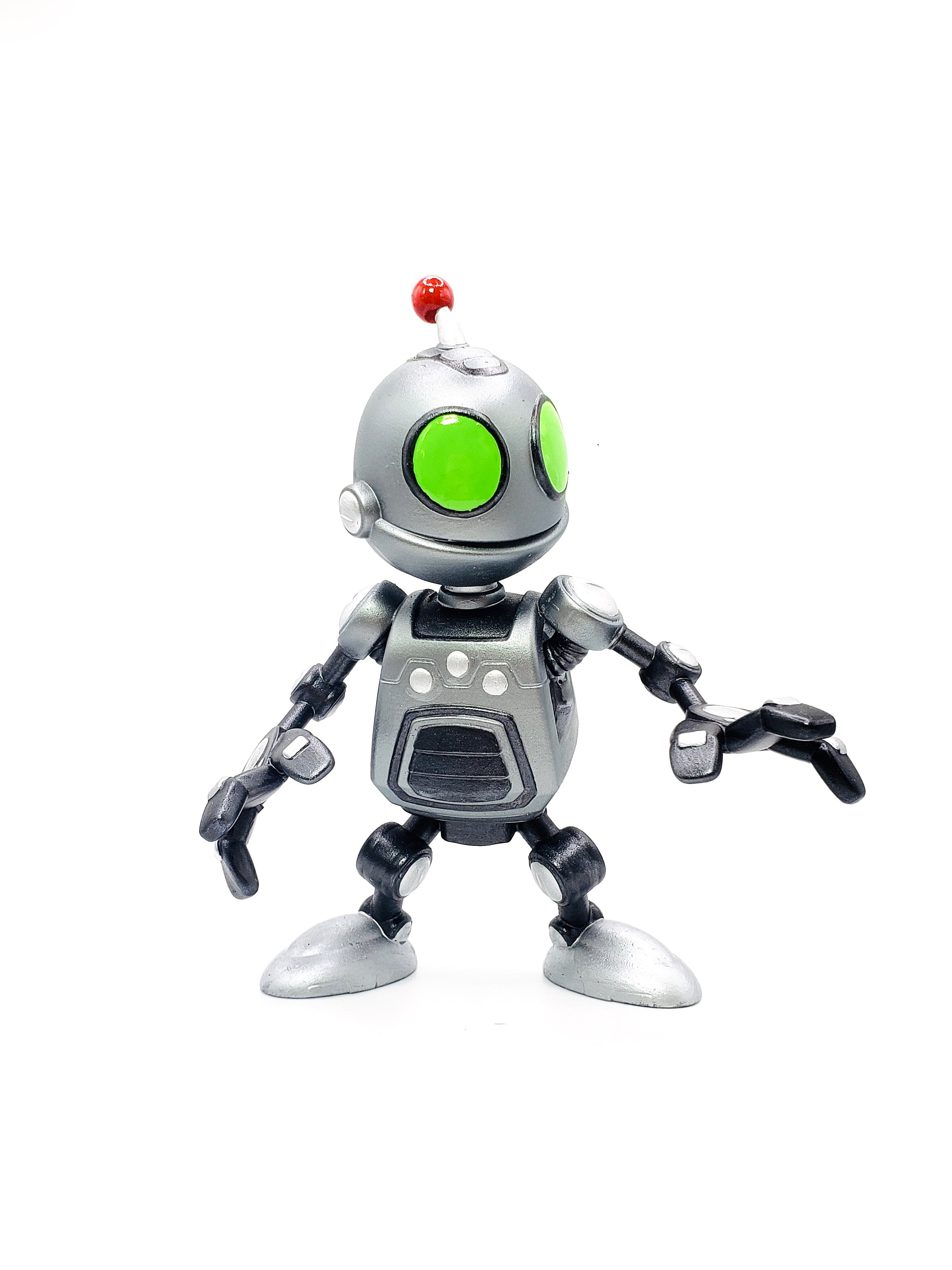 Figure inspired by Ratchet and Clank Robot handpainted figurine Fan Art