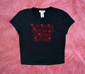 Custom Bling Concert crop top baby tee | Custom Artist or band | Rhinestone Concert Tee | Hot Girls Listen to Your Custom Artist