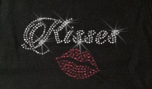 Kisses Y2k Cropped Rhinestone Tank Tee Tank Top - Etsy