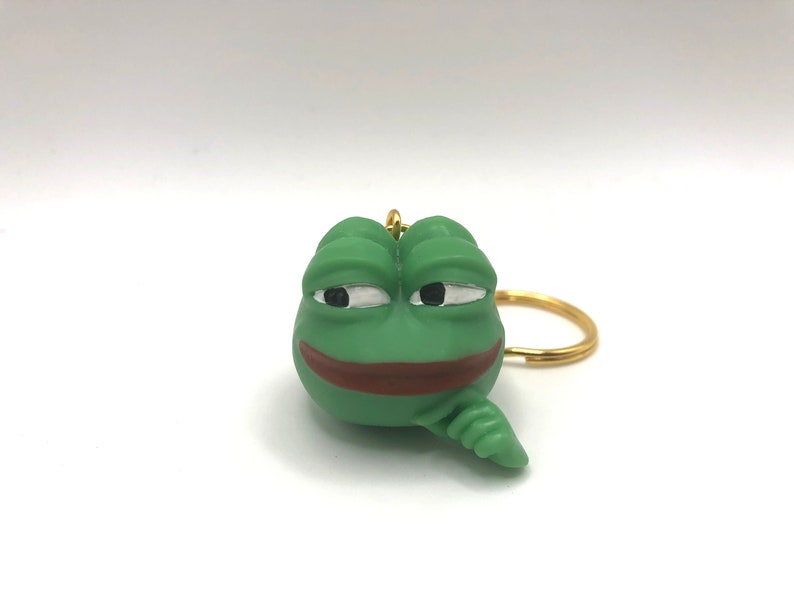Pepe Frog Twitch Keychain Etsy