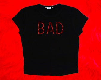 BAD Rhinestone crop top