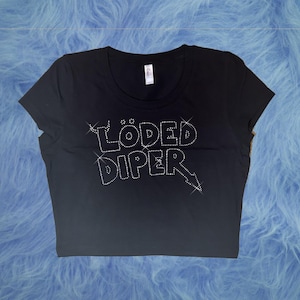 Loded Diper Rock Band Youth Tee | Diary of a Wimpy Kid Shirt | Hilarious Short Sleeve Rock & Roll Tee | Y2k crop top | Roderick Heffley