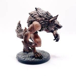 Werewolf Figure - Mythical Creature Collectible, Gothic Decor, Handcrafted Resin Art, Unique Gift for Halloween & Fantasy Lovers