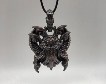 Scarab Pendant copper coated Necklace