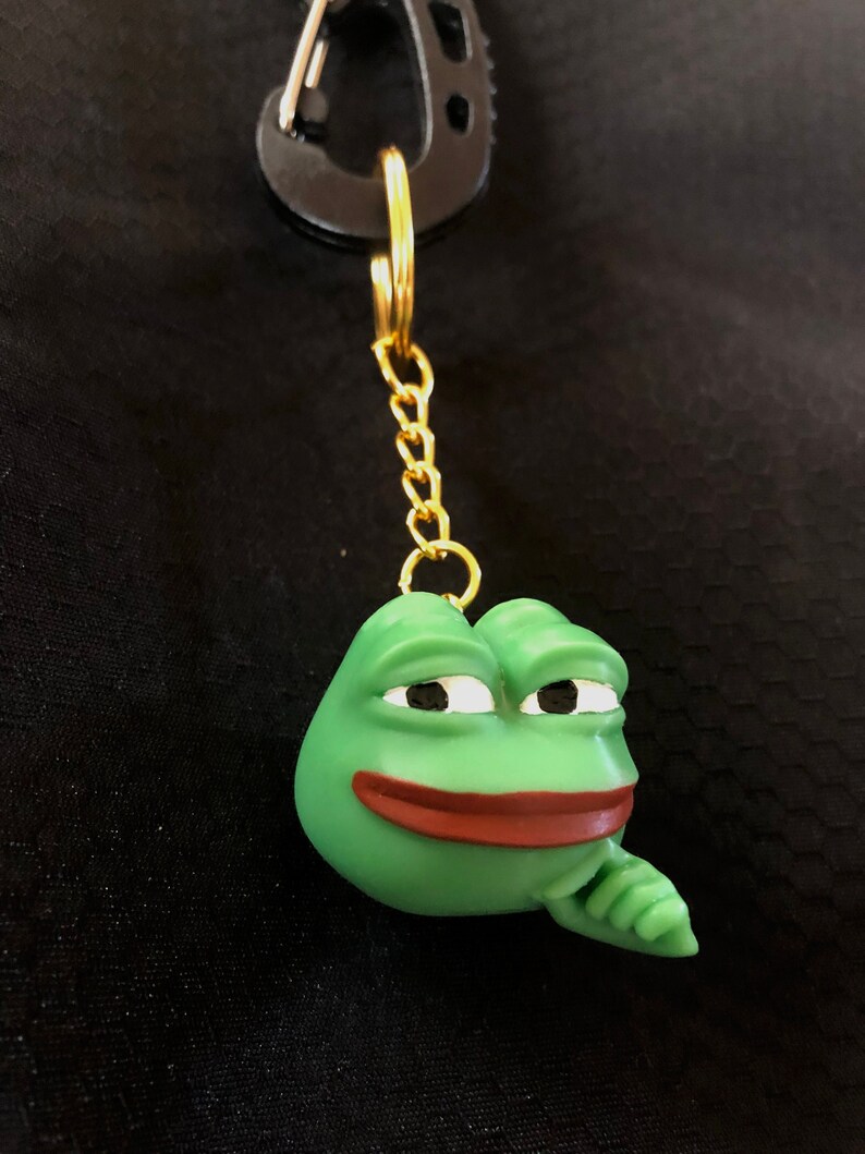 Pepe Frog Twitch Keychain Etsy