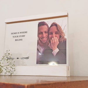 wooden photo frame | unique wedding gift | photo couple gift | picture frame shelf decor | Bridesmaids gift idea| Valentine&#39;s Day gift idea|